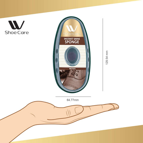 Instant Shine Sponge Brown - 0.37 fl oz | WBM SHOE CARE